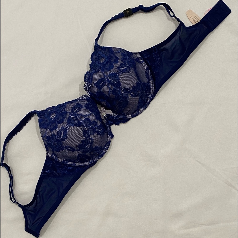 NWT Blue Lace Padded Victoria Secret Bra